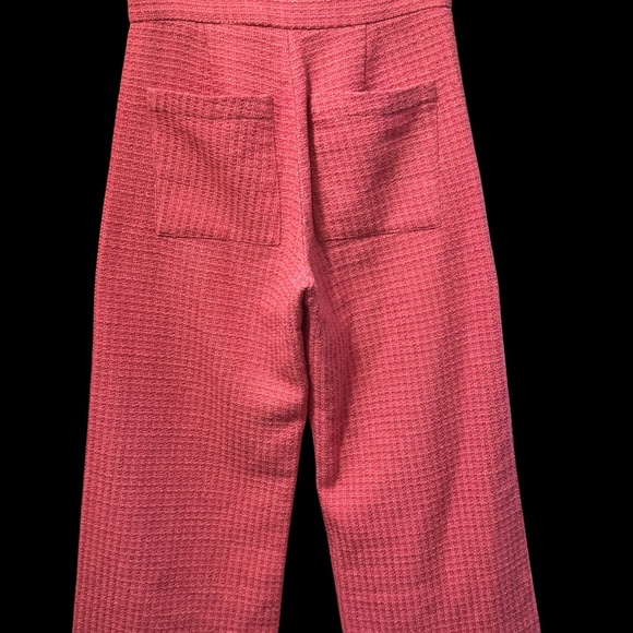 Zara pink tweed high rise pants - Picture 6 of 7